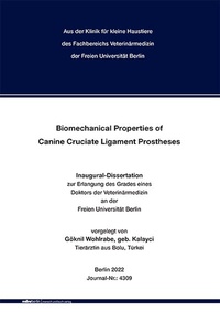 Abbildung von: Biomechanical Properties of Canine Cruciate Ligament Prostheses - Mensch & Buch