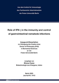 Abbildung von: Role of IFN-y in the immunity and control of gastrointestinal nematode infections - Mensch & Buch
