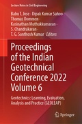 Cover: Proceedings of the Indian Geotechnical Conference 2022 Volume 6 - Springer