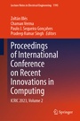 Cover: Proceedings of International Conference on Recent Innovations in Computing - Springer