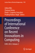 Cover: Proceedings of International Conference on Recent Innovations in Computing - Springer