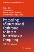 Cover: Proceedings of International Conference on Recent Innovations in Computing - Springer