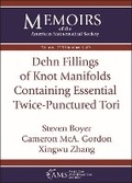 Cover: Dehn Fillings of Knot Manifolds Containing Essential Twice-Punctured Tori - American Mathematical Society