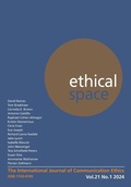 Cover: Ethical Space Vol. 21 Issue 1 - Theschoolbook.com
