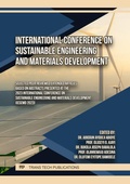 Cover: International Conference on Sustainable Engineering and Materials Development - Trans Tech Publications Ltd