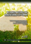 Cover: Mechanics, Materials and Manufacturing (10th ICMMM) - Trans Tech Publications Ltd