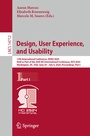 Cover: Design, User Experience, and Usability - Springer