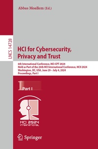 Abbildung von: HCI for Cybersecurity, Privacy and Trust - Springer