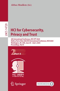 Abbildung von: HCI for Cybersecurity, Privacy and Trust - Springer