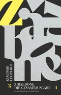 Cover: Zibaldone - Matthes & Seitz Berlin