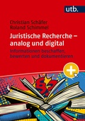 Bild: Juristische Recherche - analog und digital - UTB