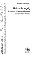 Cover: Rose Ausl&auml;nder Gesellschaft e.V. Jahrbuch 2004 - Verlag Ralf Liebe
