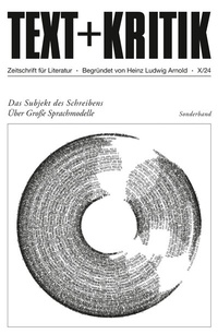 Abbildung von: Das Subjekt des Schreibens - Edition Text + Kritik