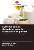 Cover: Systeme solaire thermique pour la fabrication de paneer - Editions Notre Savoir