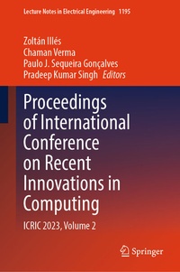 Abbildung von: Proceedings of International Conference on Recent Innovations in Computing - Springer