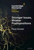 Cover: Stronger Issues, Weaker Predispositions - Cambridge University Press