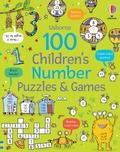 Cover: 100 Children's Number Puzzles and Games - Usborne Publishing Ltd