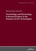 Cover: Terminology and Phraseology in Research Papers in the Domains of New Technologies - Peter Lang Verlag