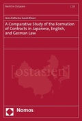 Cover: A Comparative Study of the Formation of Contracts in Japanese, English, and German Law - Nomos