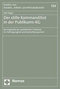 Abbildung von: Der stille Kommanditist in der Publikums-KG - Nomos