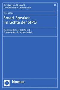 Abbildung von: Smart Speaker im Lichte der StPO - Nomos