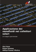 Cover: Applicazione dei nanofluidi nei collettori solari - Edizioni Sapienza