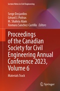 Cover: Proceedings of the Canadian Society for Civil Engineering Annual Conference 2023, Volume 6 - Springer