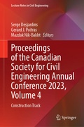 Cover: Proceedings of the Canadian Society for Civil Engineering Annual Conference 2023, Volume 4 - Springer