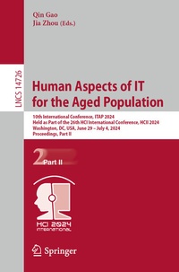 Abbildung von: Human Aspects of IT for the Aged Population - Springer