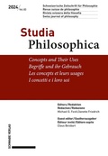 Cover: Concepts and Their Uses / Begriffe und ihr Gebrauch - Schwabe Verlagsgruppe AG Schwabe Verlag