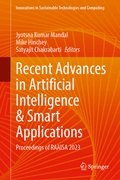 Cover: Recent Advances in Artificial Intelligence and Smart Applications - Springer