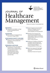 Abbildung von: Journal of Healthcare Management - Lippincott