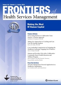 Abbildung von: Frontiers of Health Services Management - Lippincott