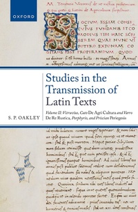Abbildung von: Studies in the Transmission of Latin Texts - OUP eBook