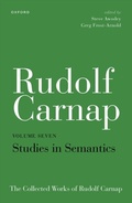 Cover: Rudolf Carnap: Studies in Semantics - OUP eBook