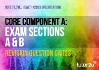 Abbildung von: NCFE T Level Health Core A Exam Sections A & B Revision Question Cards - Tutor2u Limited