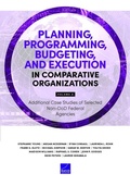 Cover: Planning, Programming, Budgeting, and Execution in Comparative Organizations - RAND Corporation