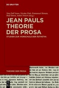 Cover: Jean Pauls Theorie der Prosa - De Gruyter