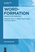Cover: Word-Formation - Semantics and Pragmatics - De Gruyter Mouton