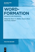 Abbildung von: Word-Formation - Semantics and Pragmatics - De Gruyter Mouton