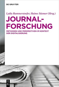 Abbildung von: Journalforschung - De Gruyter