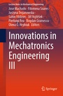 Cover: Innovations in Mechatronics Engineering III - Springer