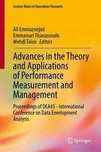 Enlarge image Cover: Advances in the Theory and Applications of Performance Measurement and Management - Springer