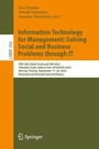Cover: Information Technology for Management: Solving Social and Business Problems Through IT - Springer