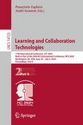 Cover: Learning and Collaboration Technologies - Springer