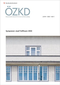 Abbildung von: Österreichische Zeitschrift für Kunst und Denkmalpflege LXXVII, Heft 1 - Verlag der österreichischen Akademie der Wissenschaften