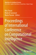 Cover: Proceedings of International Conference on Computational Intelligence - Springer