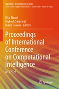 Cover: Proceedings of International Conference on Computational Intelligence - Springer