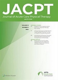 Abbildung von: Journal of Acute Care Physical Therapy - Lippincott