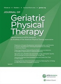 Abbildung von: Journal of Geriatric Physical Therapy - Lippincott
